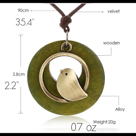 Last One! Rustic Bird Pendant Necklace - Picture 4 of 4